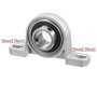 COMOK Lot de 2 roulements à billes KP004 de 99 mm de diamètre intérieur 22 mm en alliage de zinc