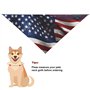 Bandanas d'anniversaire pour chien - Drapeau américain - Lavable - Accessoires pour animaux de compagnie - Écharpe triangulaire 