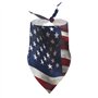 Bandanas d'anniversaire pour chien - Drapeau américain - Lavable - Accessoires pour animaux de compagnie - Écharpe triangulaire 