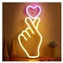MINGYTN LED néon signe Enseigne Murale LED Au Néon Main + Cœur Pour Chambre À Coucher