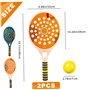 Ensemble de Raquettes de Tennis, Raquette Beach Tennis étanche avec Trou d'aération, Raquettes Paddle 18, 1 x 8, 7 Pouces avec p