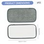 Tampons de vadrouille réutilisables 4pcs 12 x 6 Tampons de vadrouille plats absorbants Remplacement la machine à jet humide lava