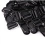 Awasa Lot de 50 crochets porte-jarretelles pour corset, jarretelles ou ceintures, noir