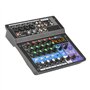 VCHICS Table de mixage Audio, Console de mixage sonore 6 canaux Enregistrement USB Mobile Lecture d'ordinateur 48V Mélangeur d'e