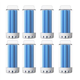Lot de 8 détergents solides for aspirateur Ecovacs DEEBOT N30 PRO OMNI DSC060002 Bleu