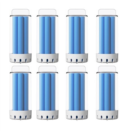 Lot de 8 détergents solides for aspirateur Ecovacs DEEBOT N30 PRO OMNI DSC060002 Bleu