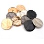 10 pièces 30mm gros boutons décoratifs boutons irréguliers en or pour chemise pardessus accessoire de couture, 30mm