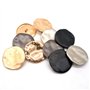 10 pièces 30mm gros boutons décoratifs boutons irréguliers en or pour chemise pardessus accessoire de couture, 30mm