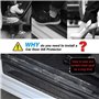 yishao 4 Pièces Bandes de Seuil de Porte Automobile en Acier Inoxydable pour VW T-Cross T Cross 2018-2023 2024, Pédale Bienvenue