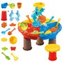 Upiulote Table à Eau pour Tout-Petits 1 Ensemble Table de Sable coloré avec Mignon Dauphin abbs sensoriel interactif Parent-Enfa