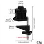 XEYYHAS Support universel de serrage - Accessoires à clipser - Fixation de lumière - Support de caméra pour microphone - Lampe d
