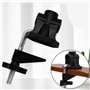 XEYYHAS Support universel de serrage - Accessoires à clipser - Fixation de lumière - Support de caméra pour microphone - Lampe d