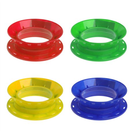 Maxtonser Ligne de pêche enroulable plaque fil anneaux de ligne de pêche bobine de ligne de pêche poignée en plastique enrouleme
