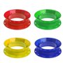 Maxtonser Ligne de pêche enroulable plaque fil anneaux de ligne de pêche bobine de ligne de pêche poignée en plastique enrouleme