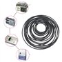Cherjoury Lot de 20 bandes rondes en caoutchouc de silicone pour poulie de transmission de moteur de voiture - 25 à 80 mm - 1 x 