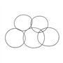 Cherjoury Lot de 20 bandes rondes en caoutchouc de silicone pour poulie de transmission de moteur de voiture - 25 à 80 mm - 1 x 
