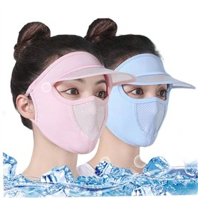 Pastoralist Masque de visage complet avec protecteur oculaire pour les femmes Protection UV Protection mince
