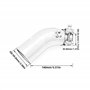 gangxiao Silencieux D'échappement pour BM&W C 600 pour Sport C650 pour GT 2012 2013 2014 2015 Moto sans Lacet Changement D'échap