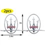 Lot de 2 Autocollants D'emblèmes de Voiture pour Maserati Levante Quattroporte Ghibli MC20 GT Gran Cabrio MC GranSport Coupe Acc