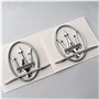 Lot de 2 Autocollants D'emblèmes de Voiture pour Maserati Levante Quattroporte Ghibli MC20 GT Gran Cabrio MC GranSport Coupe Acc