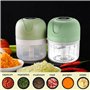 Hachoir à ail électrique USB - Moulin à viande - Presse-ail - Broyeur de légumes - Puissant et rechargeable - Presse à ail de cu