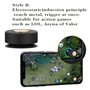 Manette de jeu pour téléphone portable - 4 doigts - Ventouse conductrice - Accessoires de jeu Vedio