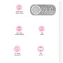 cigemay Réveil avec Haut-Parleur Bluetooth/lumière Rétroéclairée/écran Miroir, Horloge Numérique Blanche avec Radio FM Chargemen
