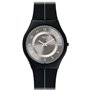 Swatch My Silver Black Montre à Quartz Unisexe 34 mm