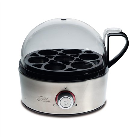 Solis Cuiseur à œufs 827 - Pour 7 œufs - Cuisson et cuisson à la vapeur - Avec réglage de la dureté pour l'œuf - Insert à œufs e