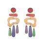 Boucles d'oreilles élégantes avec motifs géométriques irréguliers pour femmes