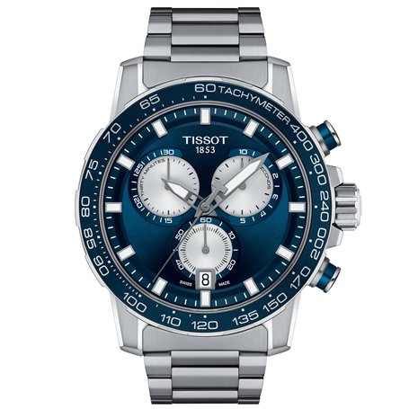 Tissot men's chronograph watch Supersport Chrono blue steel T125.617.11.041.00