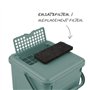 Rotho Poubelle à Compost Bio 9 l avec Filtre à Charbon Actif dans Le Couvercle et Autres filtres de Rechange, Plastique (PP) san