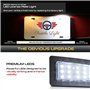 Rynplex 2 pièces for Mazda 2 berline DJ DL 15-17, for Mazda 3 Axela 13-18, for Mazda CX-3 CX3 15-21 blanc éclairage de plaque d'