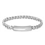 Lacoste Bracelet en Chaîne pour Homme Collection ADVENTURER en Acier Inoxydable avec une Plaque Gravée - 2040091
