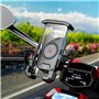 yanwuwa Support de téléphone sans fil rotatif à 360° pour moto 18 W simultanément pour la plupart des supports de téléphones por