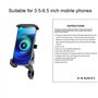yanwuwa Support de téléphone sans fil rotatif à 360° pour moto 18 W simultanément pour la plupart des supports de téléphones por