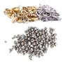 Tiiyee Boules De Polissage d'acier Inoxydable, Perles Polie Goupilles Support Culbutage Brunissage Surface Lisse Ovale Boule Acc