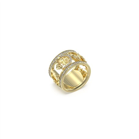 Bague Femme Guess JUBR05037JWYG56 Doré 16