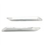 Bande de Pare-chocs Avant, 2 Pièces de Protection de Pare-chocs Avant, Gauche Droite Anti-rayures Chrome Argent de Remplacement 