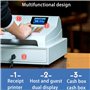 ExoticaBlend Caisse Enregistreuse Électronique à 48 Touches, Caisse Enregistreuse Intelligente, Caisse Enregistreuse à 8 LED Num