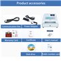 ExoticaBlend Caisse Enregistreuse Électronique à 48 Touches, Caisse Enregistreuse Intelligente, Caisse Enregistreuse à 8 LED Num