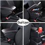 SsMmtin Accoudoir Console Centrale pour Toyota Yaris Vitz, Accoudoirs Deux espaces de Rangement Accessoires de la Console Centra