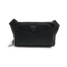 Borsa marsupio uomo Guess Siena flat bumbag zip around dark black UBS25GU05 HMSISAP5114 Piccola