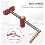 ZwaitL Bancs de travail du bois, insert de frein pour chien, établis, pinces à clip fixes, étaux en aluminium pour trou de burea