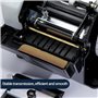 JJENXYYDS Dévidoir de Ruban adhésif, Distributeur de Ruban adhésif électrique en Papier Kraft,Presse à Papier Kraft avec Brosse 