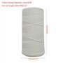 Uqezagpa Tapis tissé à la main en fil de coton Blanc 1 mm