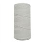 Uqezagpa Tapis tissé à la main en fil de coton Blanc 1 mm