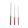 Uqezagpa Alésoir à perles à pointe pour agrandisseur de trou de perles 3 mm, 4 mm, 5 mm, Bois et métal