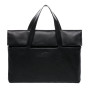 BACCINI Sac bandoulière Ordinateur VITO | Compartiment 15" Laptop Cuir véritable | Mallette Noir | Pochette d'ordinateur Portabl