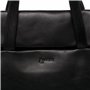 BACCINI Sac bandoulière Ordinateur VITO | Compartiment 15" Laptop Cuir véritable | Mallette Noir | Pochette d'ordinateur Portabl